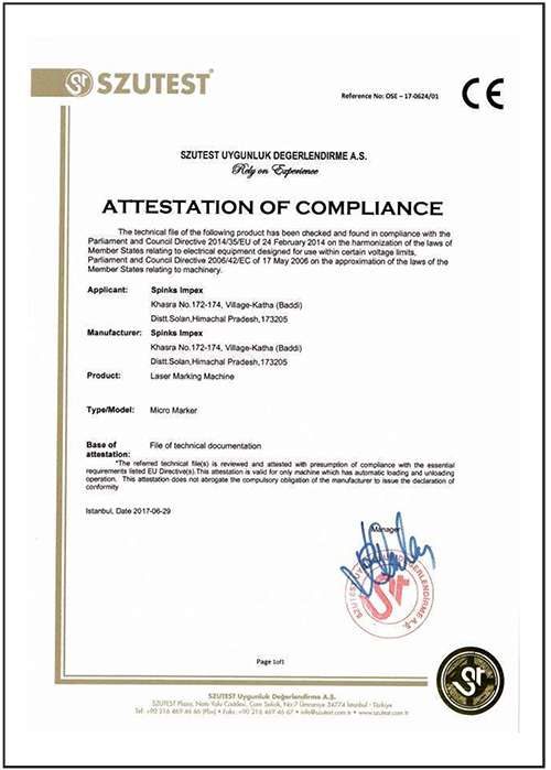 laser marking standards